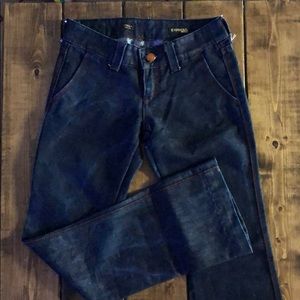 Express Stella bootcut metallic jeans